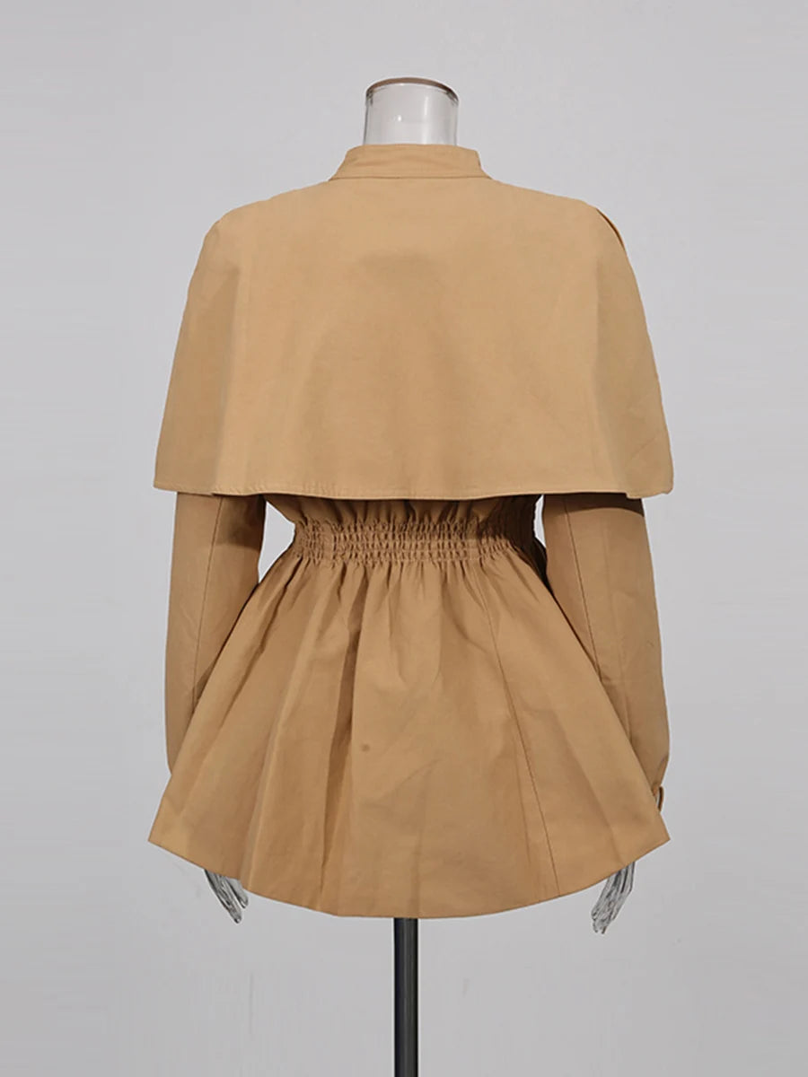 Vintage Spliced Women’s Loose Coat