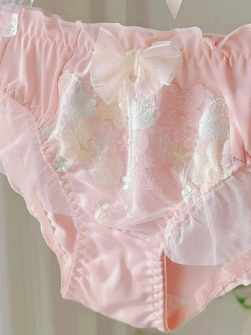 Lolita Sweet Embroidered Silk Panties