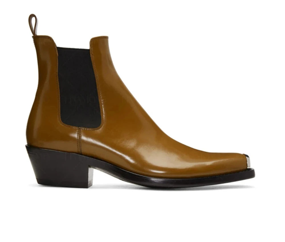 Smart Buffed Leather Chelsea Boots