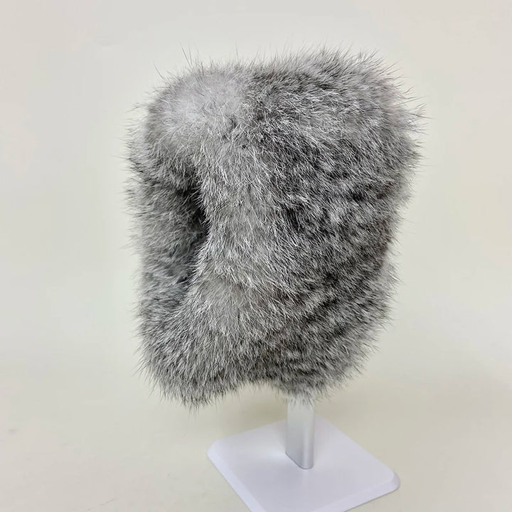 Luxurious Fluffy Fur Elastic Band Hat