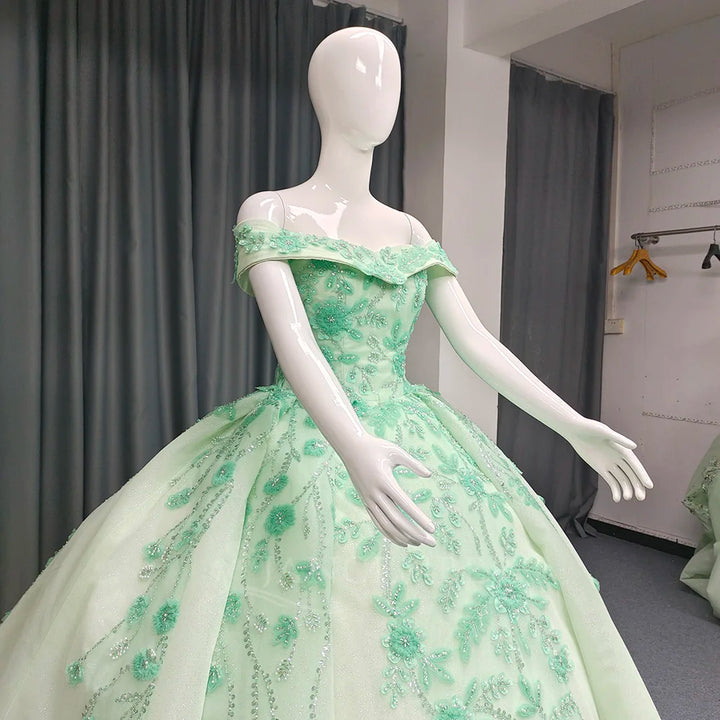 Charming Boat Neck Long Ball Gown