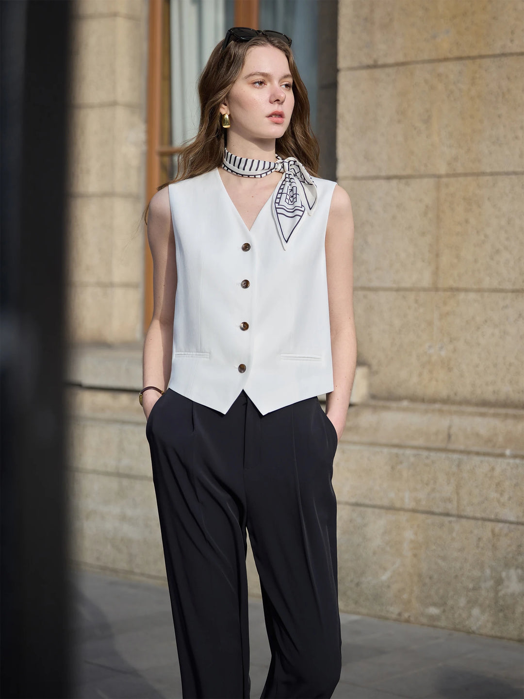 Vintage Two-Piece Linen Blend Outfit