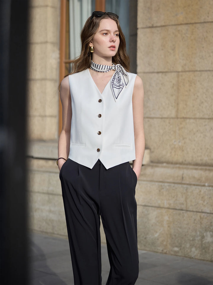 Vintage Two-Piece Linen Blend Outfit