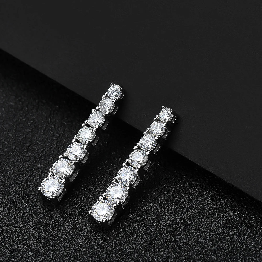 Sweet Moissanite Pendant Earrings