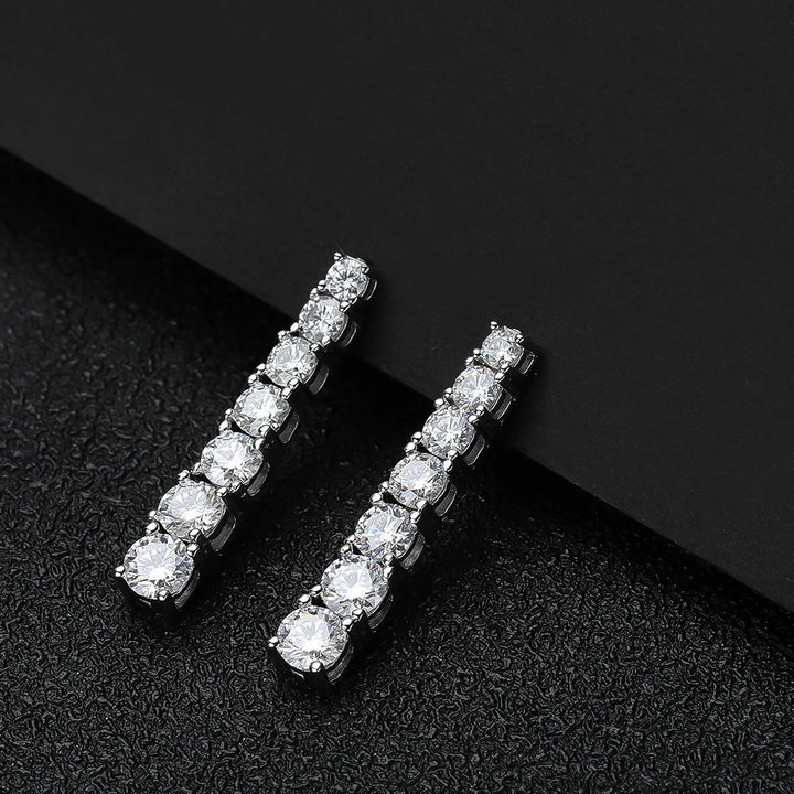 Sweet Moissanite Pendant Earrings
