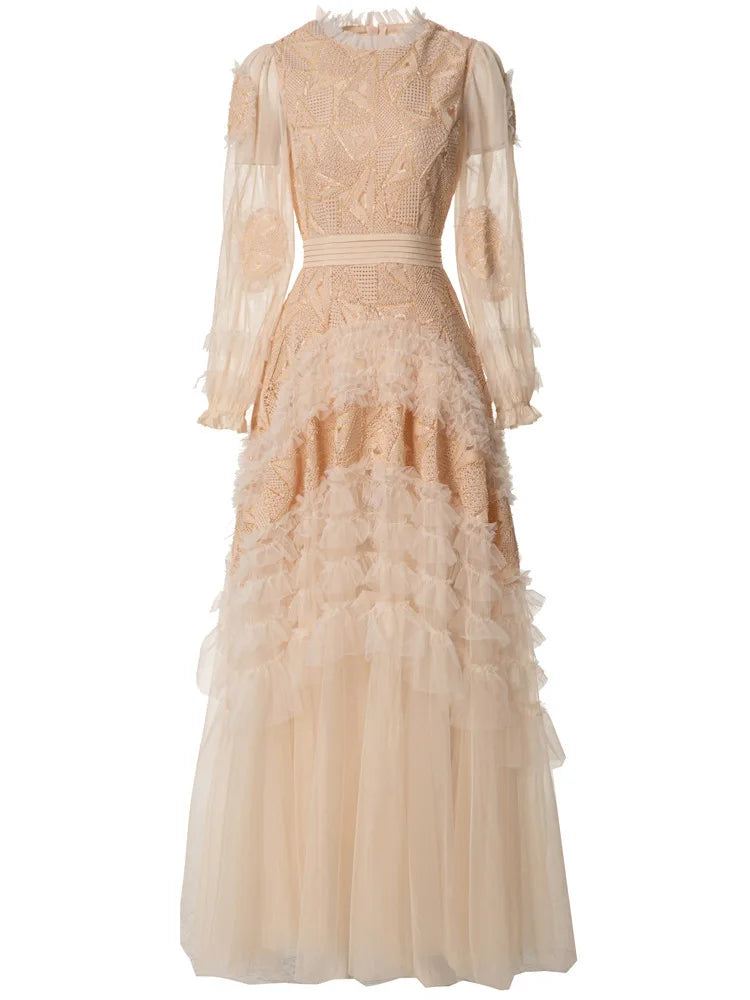 Sequins High Waist Midi Party Dress