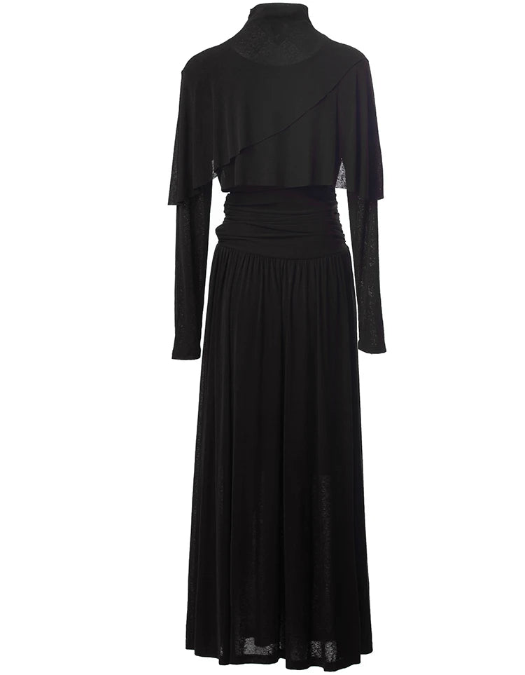 Elegant High-Waist Commuter Dress