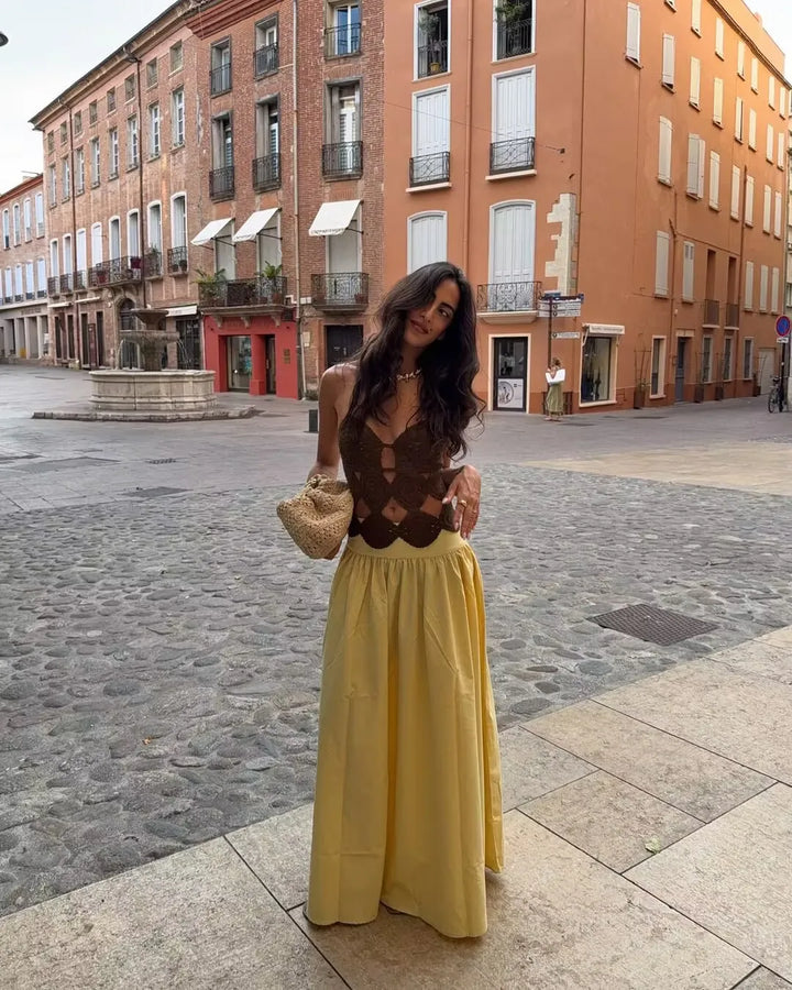 Sweet Big Swing Cotton Skirt