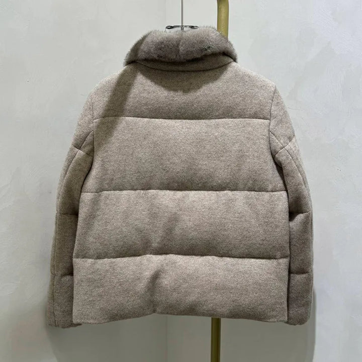Luxury Mink Fur Down Parka Coat