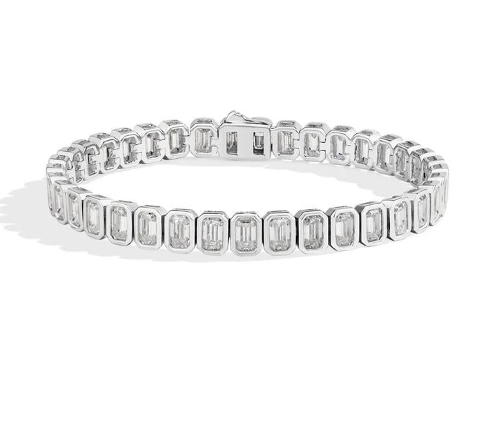 Refined Zirconia Sterling Bracelet