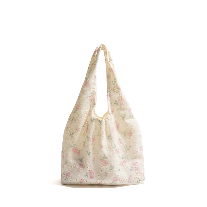 Elegant Lace Embroidery Hobo Bag