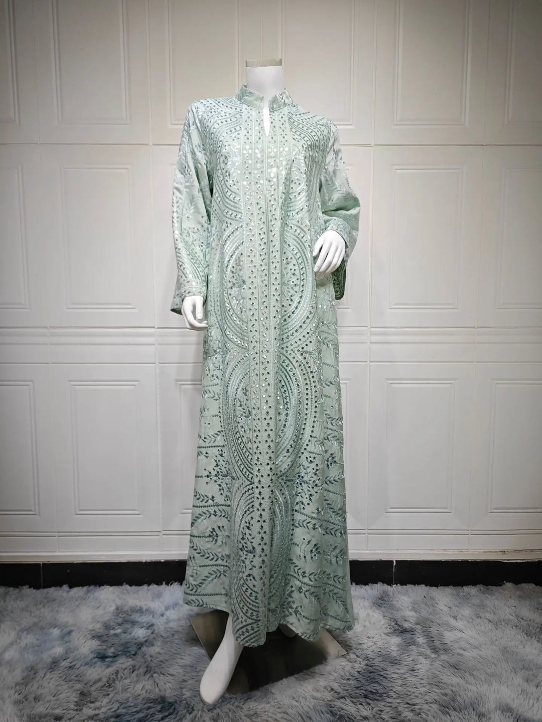 Lovely Embroidered Long Abaya Dress