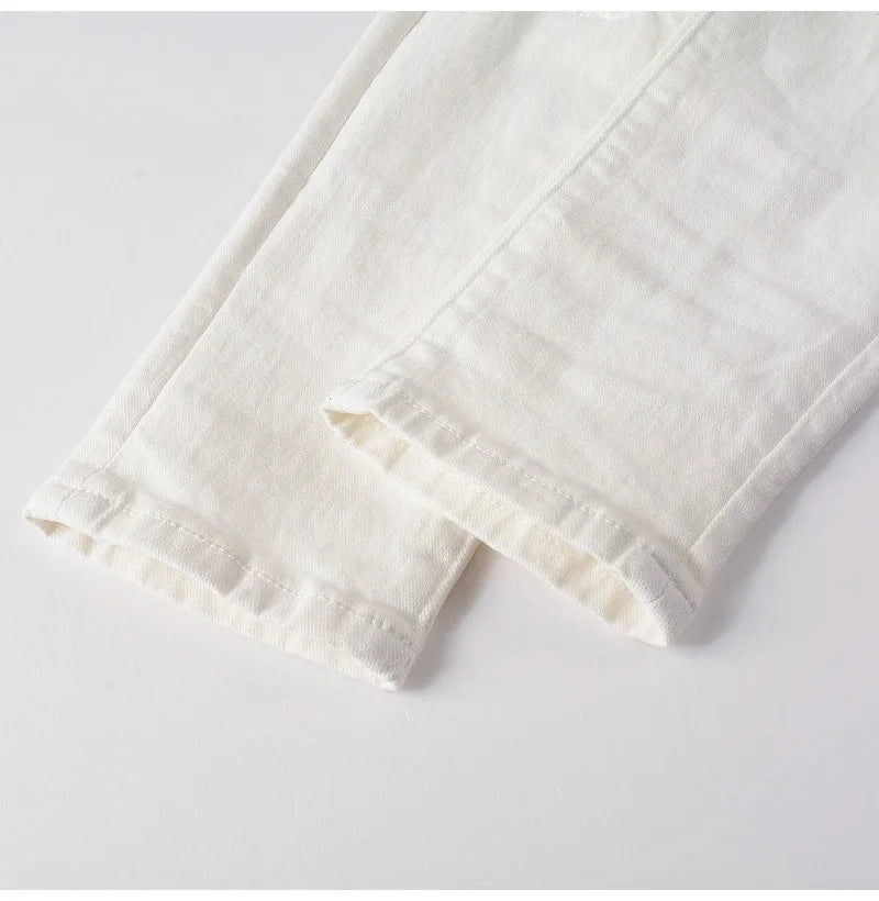 Smart Stretch Ripped Biker Jeans Pants