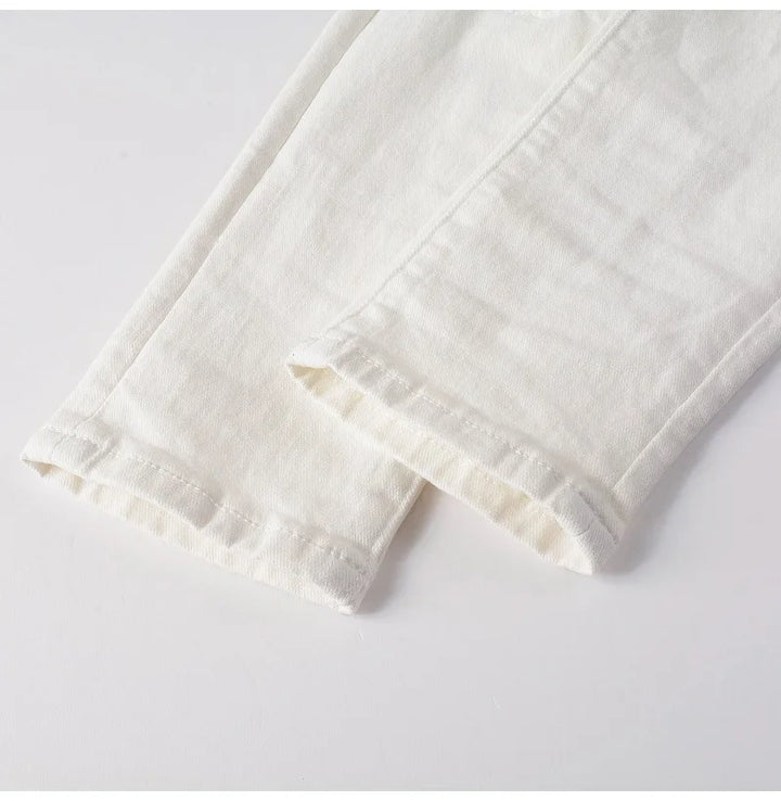 Smart Stretch Ripped Biker Jeans Pants