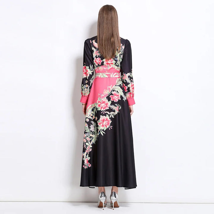 Modest Printed Long Maxi Dress