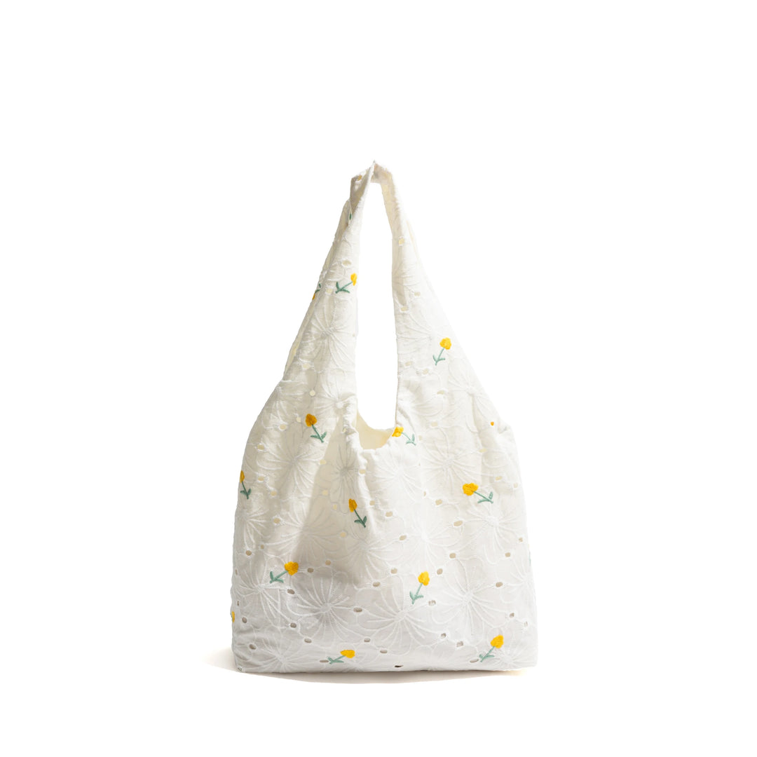 Elegant Lace Embroidery Hobo Bag