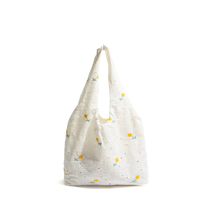 Elegant Lace Embroidery Hobo Bag