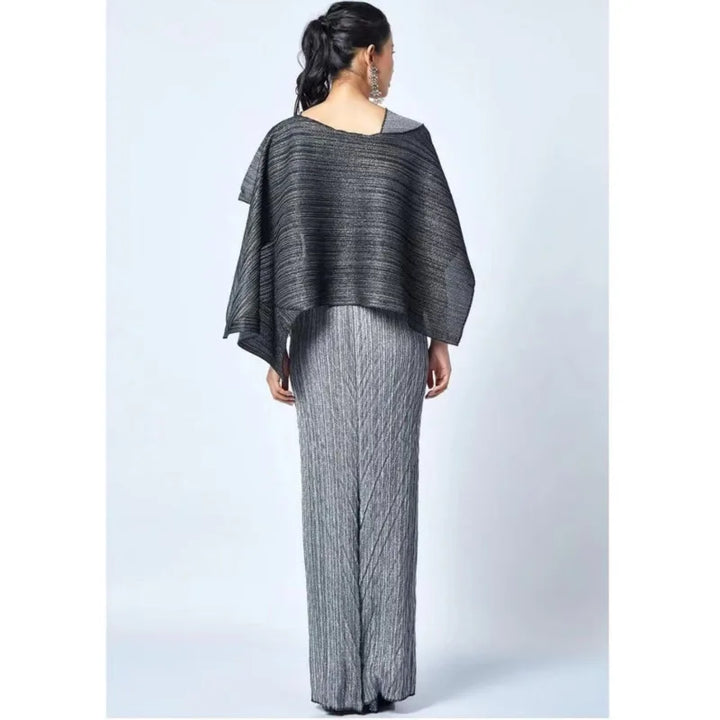 Elegant Pleated Women's 2-Piece Outfit Set