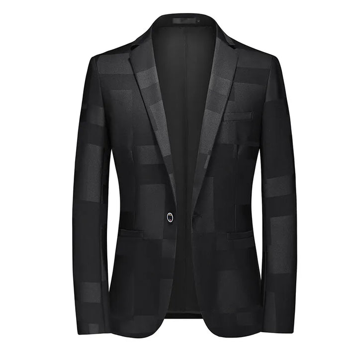 Regal Patchwork Slim-Fit Blazer