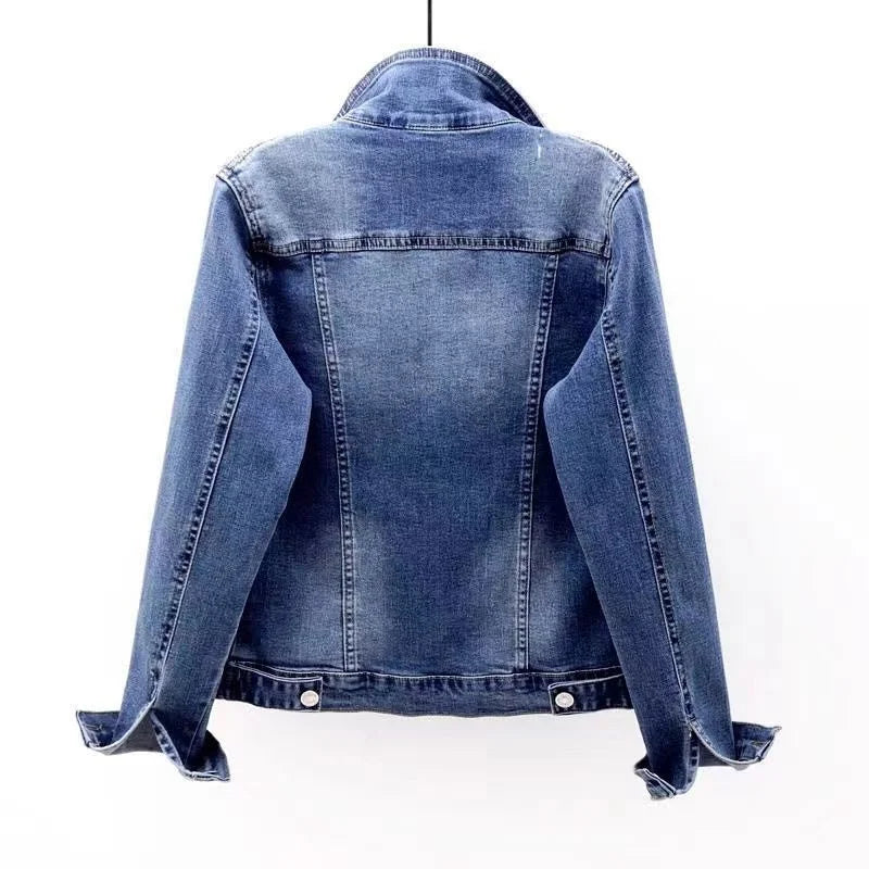 Vintage Long Sleeve Autumn Denim Jacket