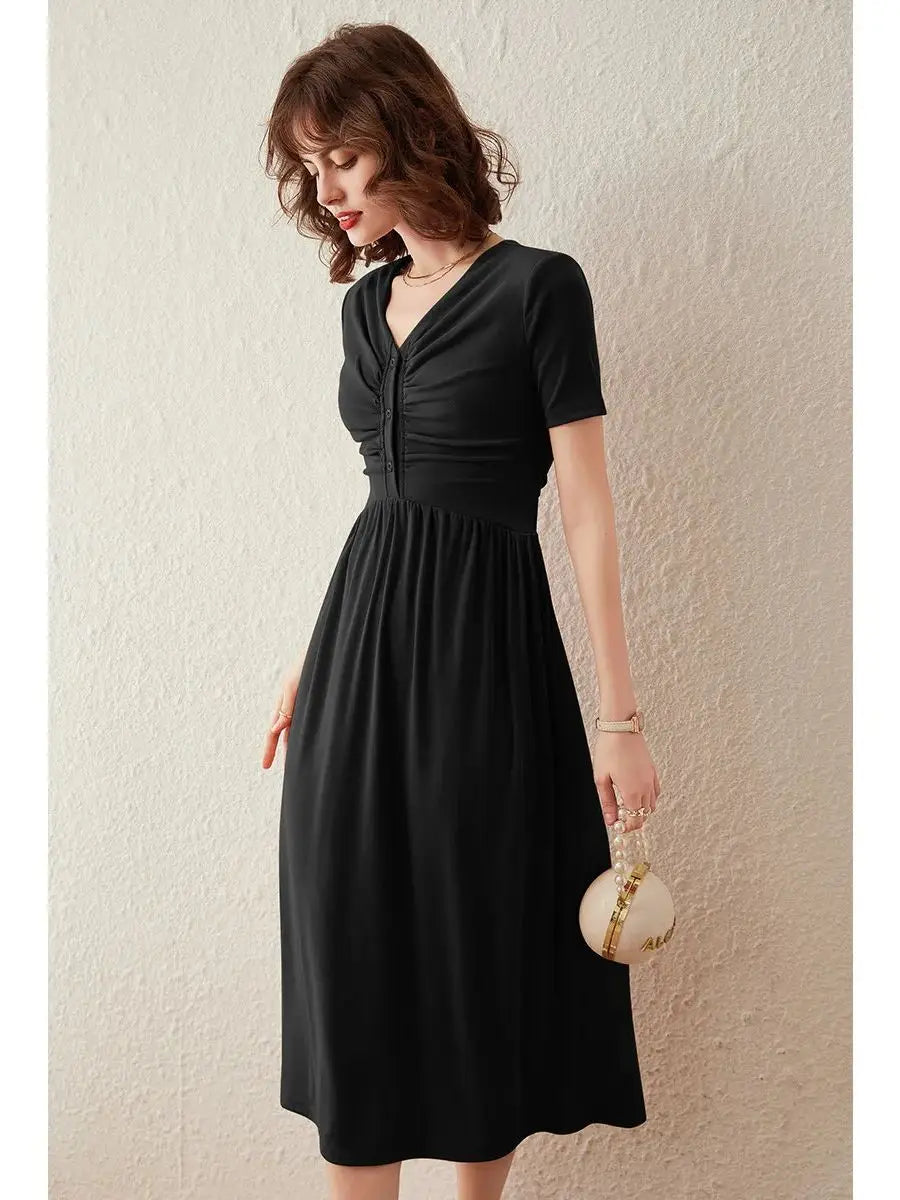 Elegant Slim A-line Dress