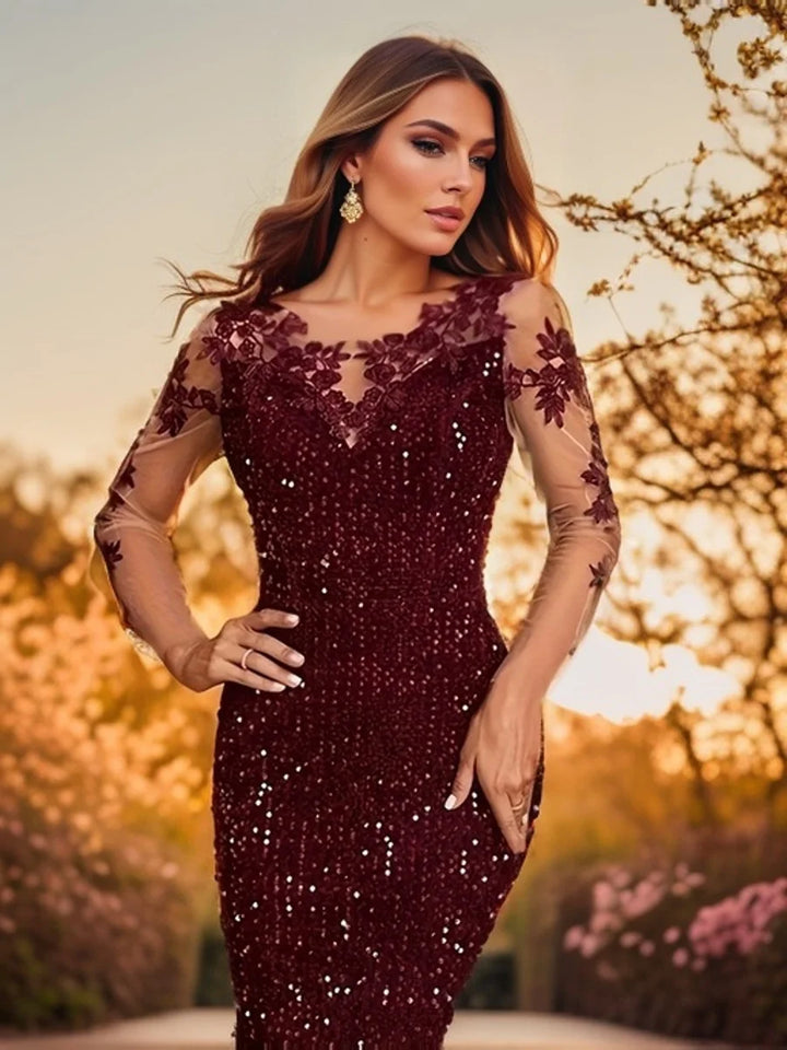 Romantic Backless Long Evening Dress