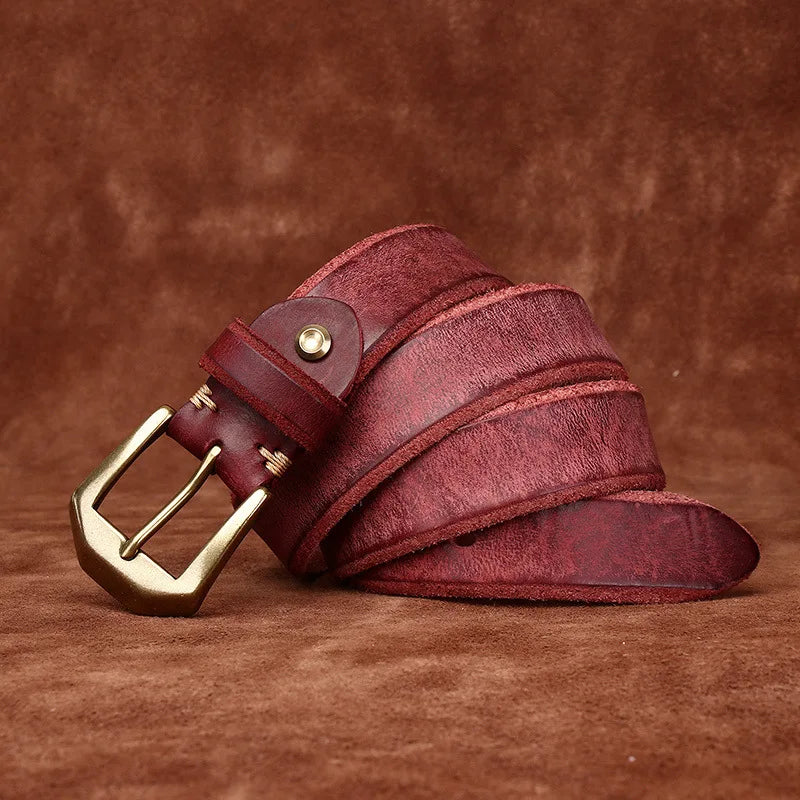 Top-layer Cowhide Leather Belt