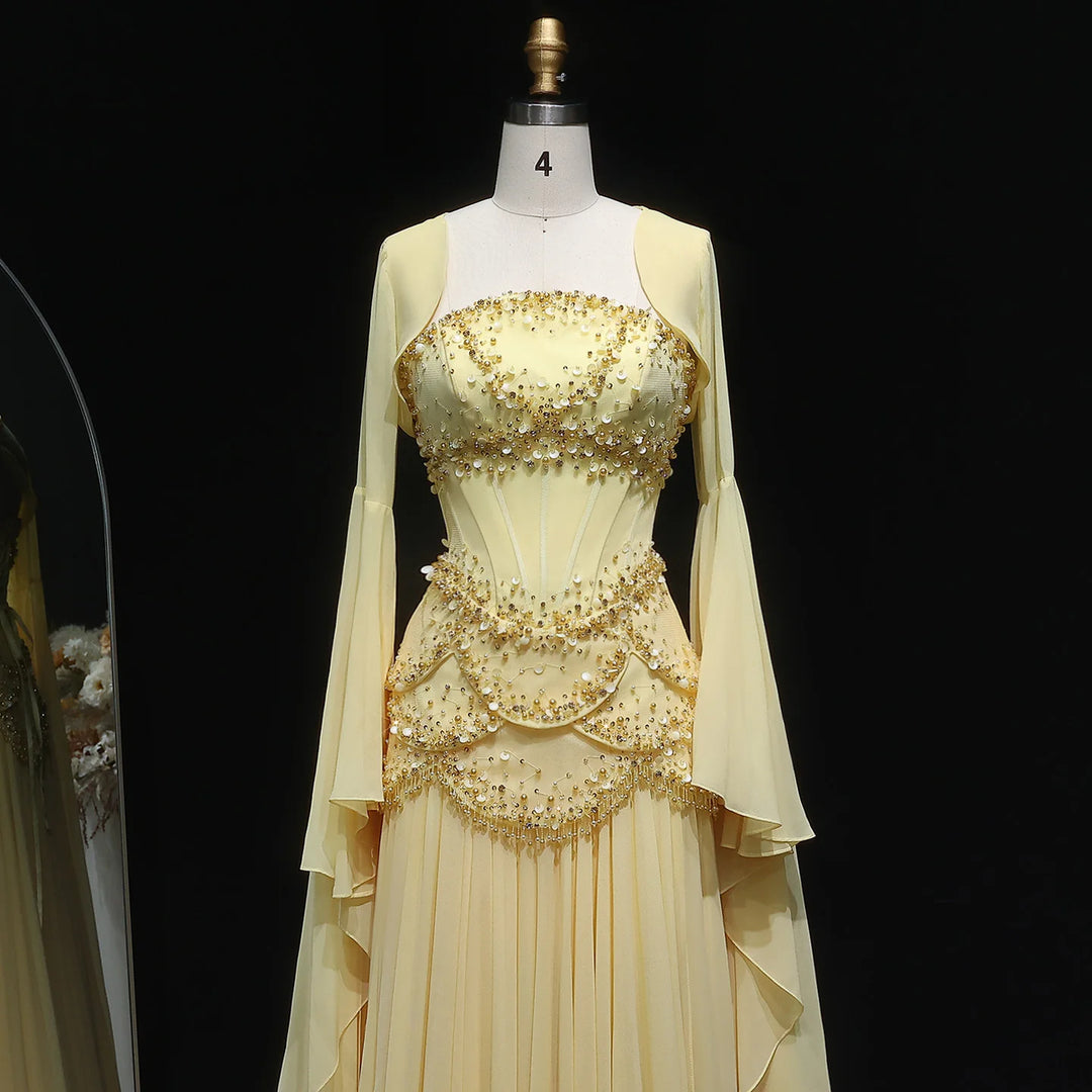 Refined Chiffon A-Line Evening Gown