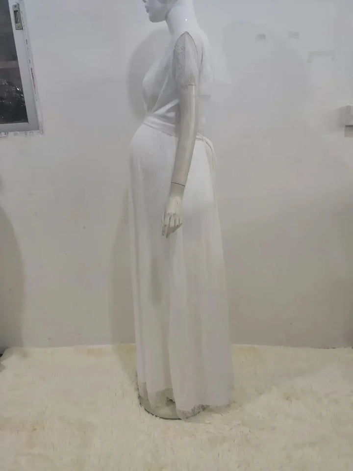 Gorgeous White Lace Maternity Dress