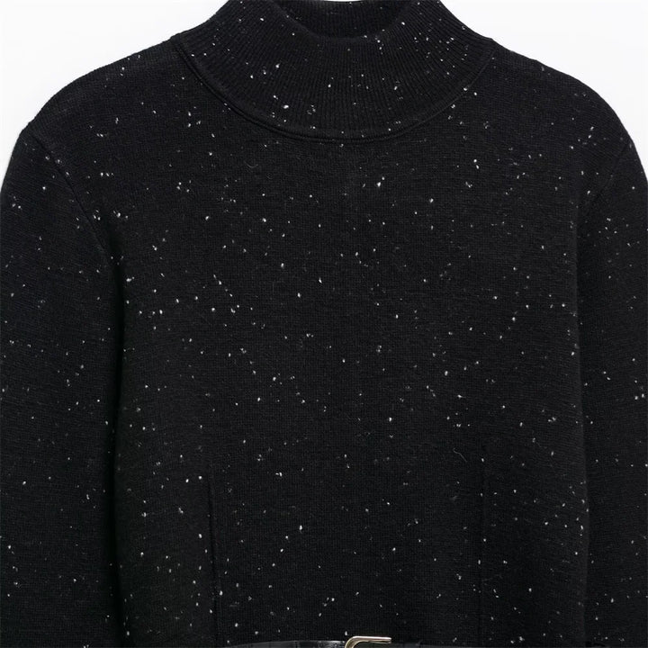 Casual Stand-up Collar Knitted Sweater