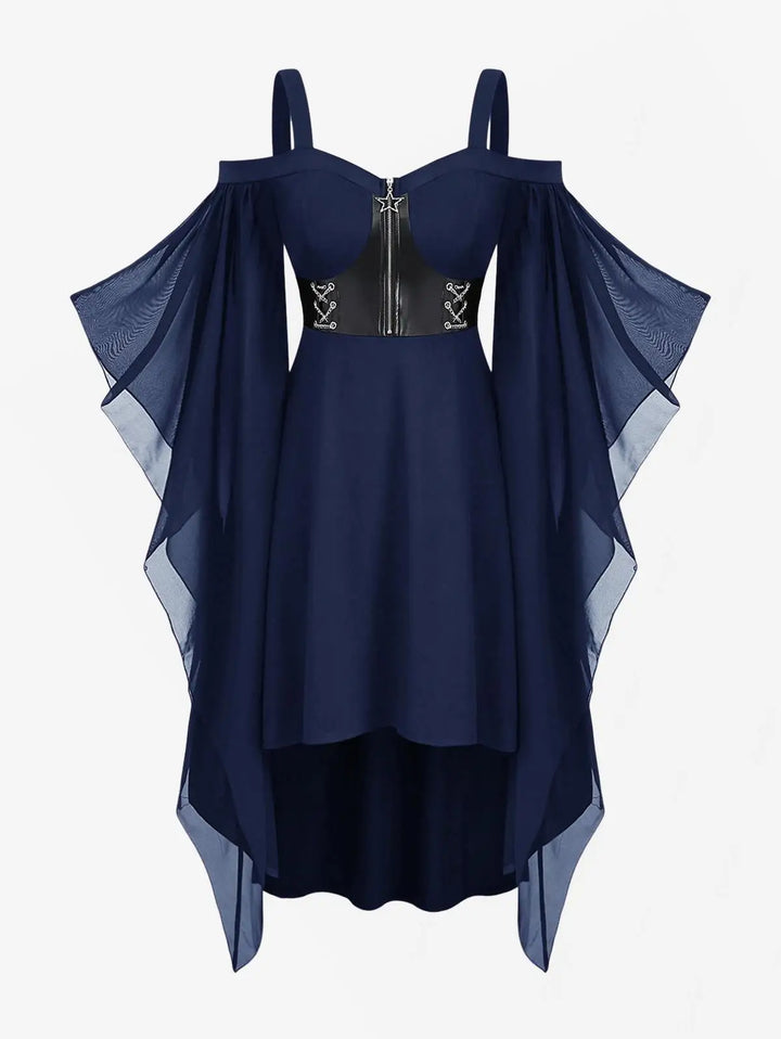 Butterfly Sleeve Plus Size Women's Costume Dress