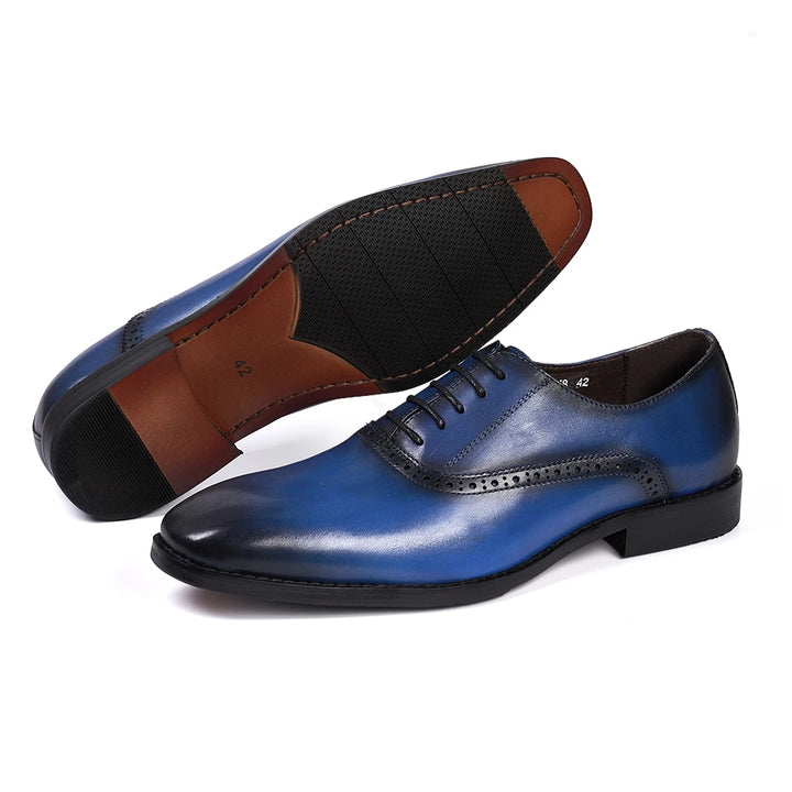 Refined Plain Toe Oxford Shoes