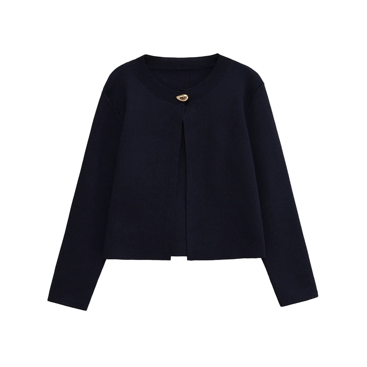 Elegant One Button Loose Cardigan