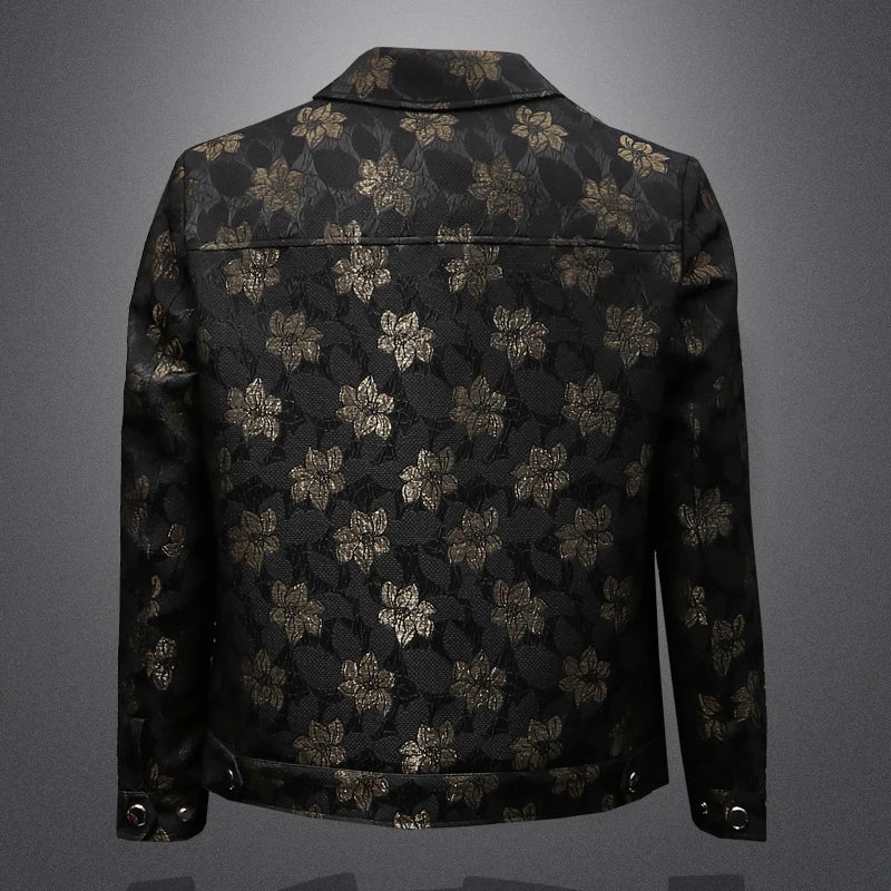 Refined Floral Embroidered Social Jacket