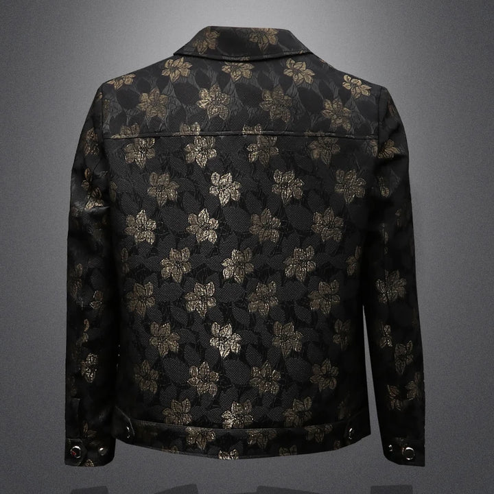 Refined Floral Embroidered Social Jacket