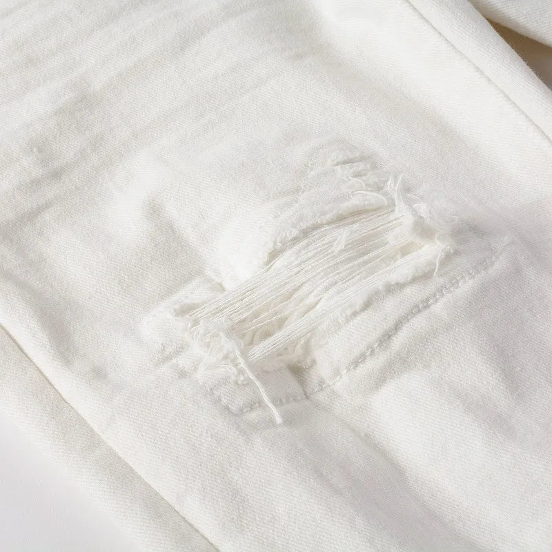 Smart Stretch Ripped Biker Jeans Pants