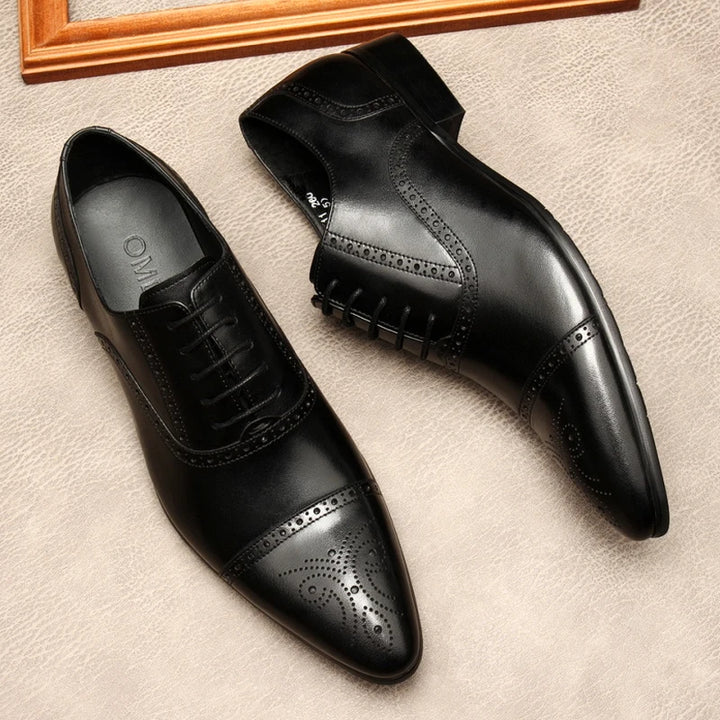 Stylish Real Carved Oxford Shoes
