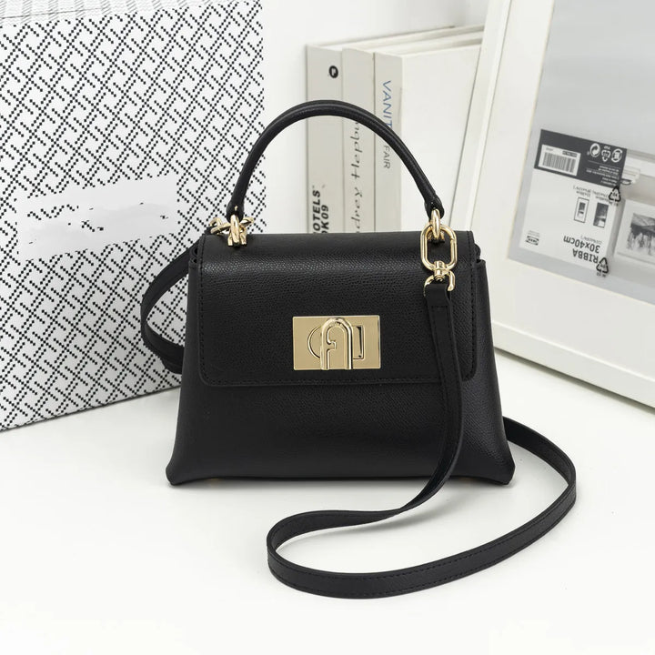 Luxurious Soft Cowhide Square Handbag