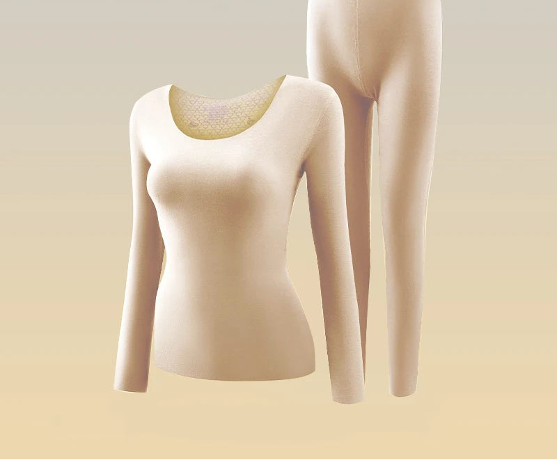 Seamless Thermal Wool Underwear Set