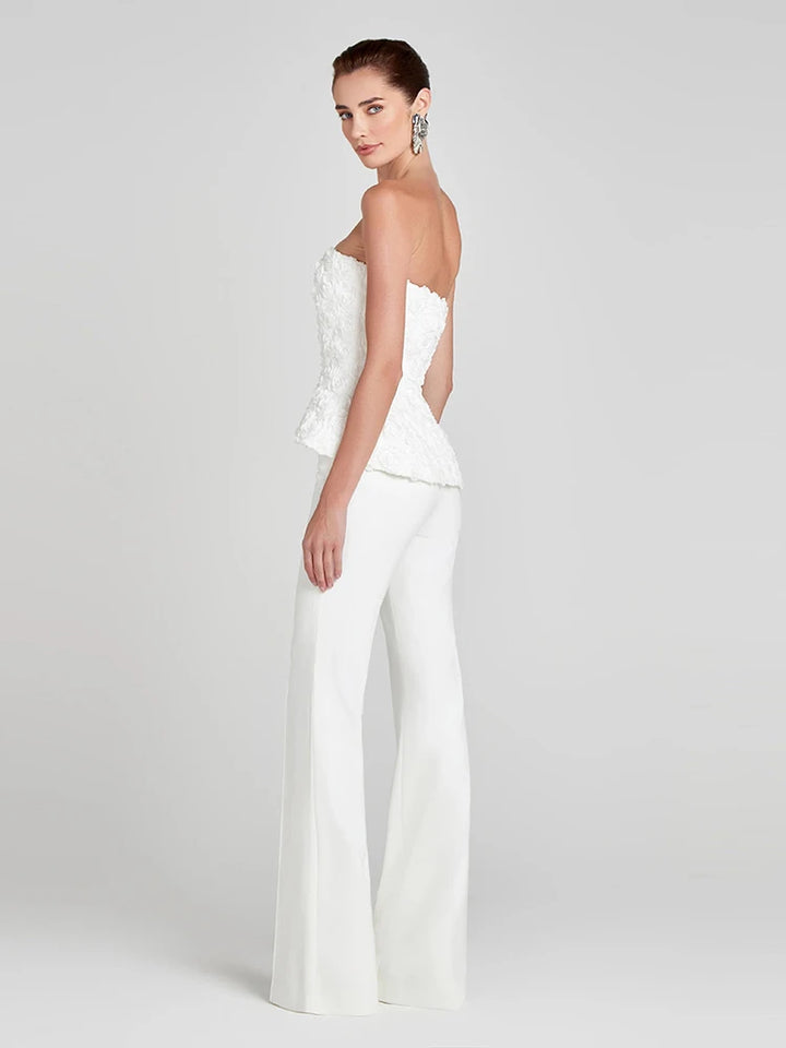 Smart 3D Floral Two-Piece Suit