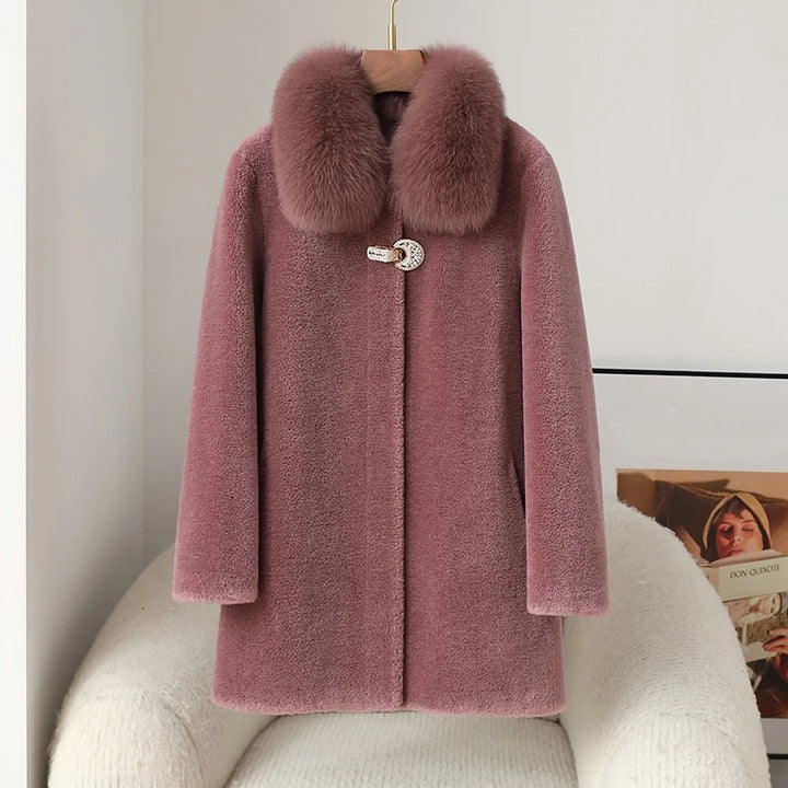 Classic Sheep Wool Shearling Coat