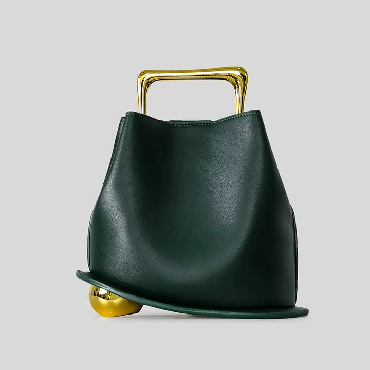 Versatile Metal Hand-Held Bucket Bag