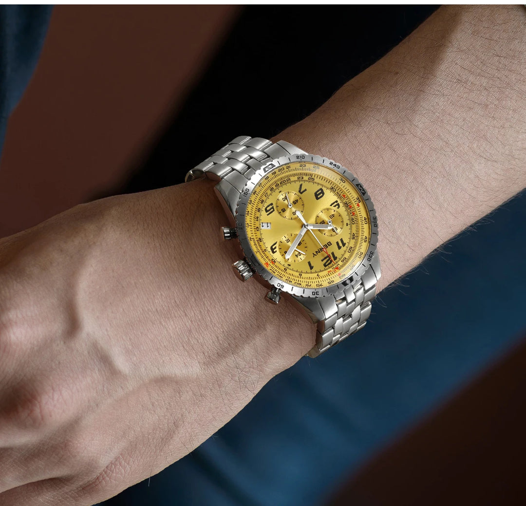 Stylish Sapphire Luminous Quartz Watch