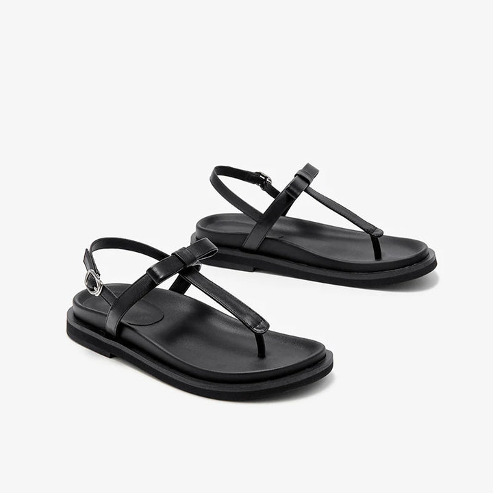 Stylish Buckle Strap Flip-Flop Sandals