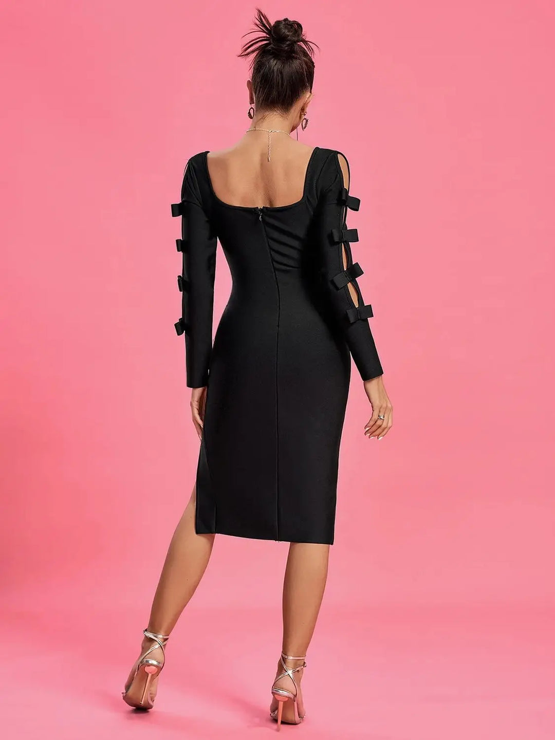 Elegant Black Women's Bodycon Dress