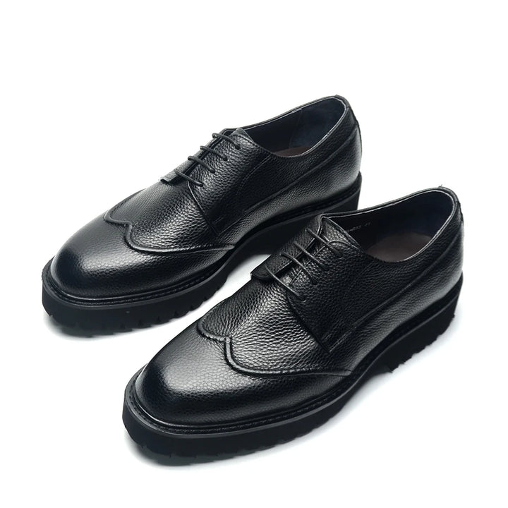 Fancy Lace-Up Leather Business Shoes