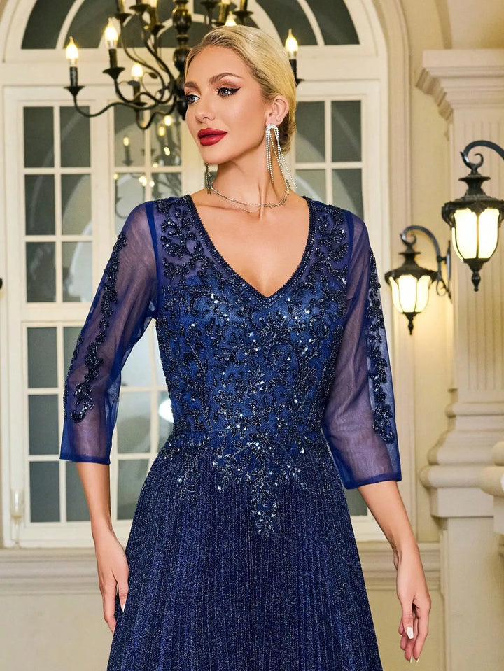 Luxury Glittery Mothe Of Bride Gown