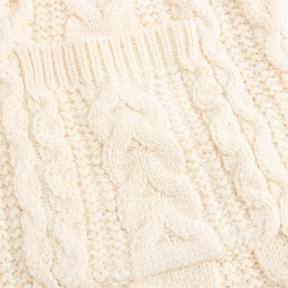 Refined Knitted Mid-Length Coat