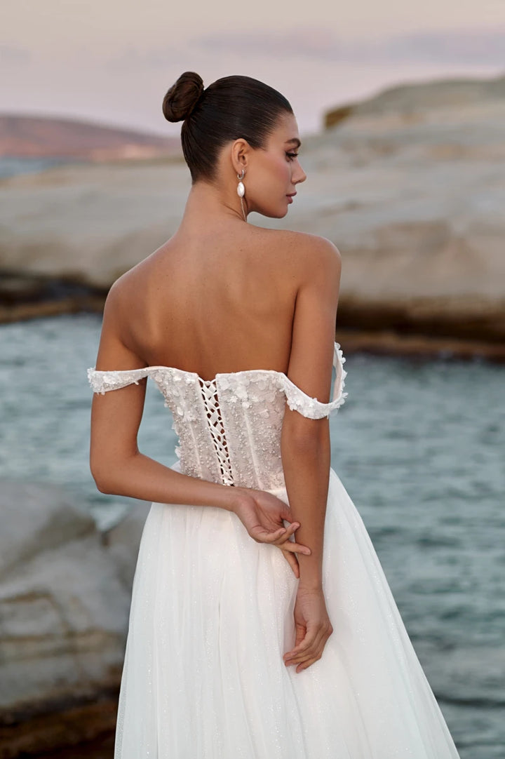 Radiant Beaded Lace Wedding Dress