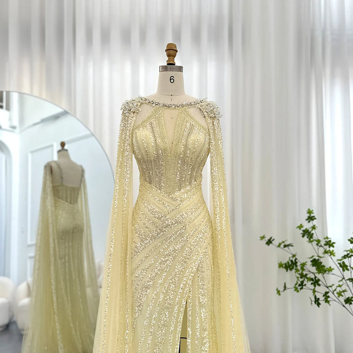 Luxury Sequins Trumpet Evening Gown
